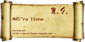 Móra Ilona névjegykártya